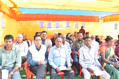 Gana Mancha staged a sit-in demonstration at Agartala on December 22 in support of their demands.